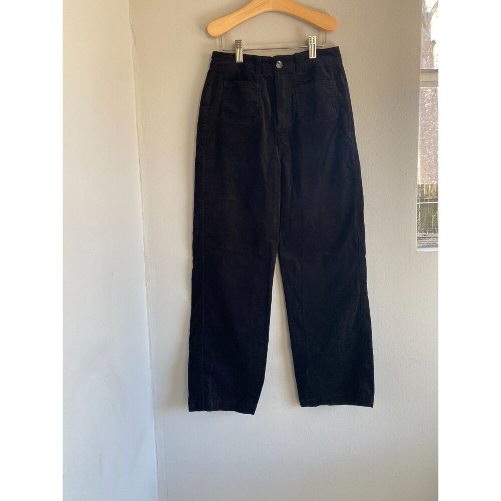 Copper Key Big Girls Black Velvet Wide Leg Pants size 12